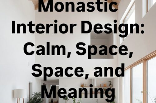 Monastic Interior Design: Calm, Space, and Meaning