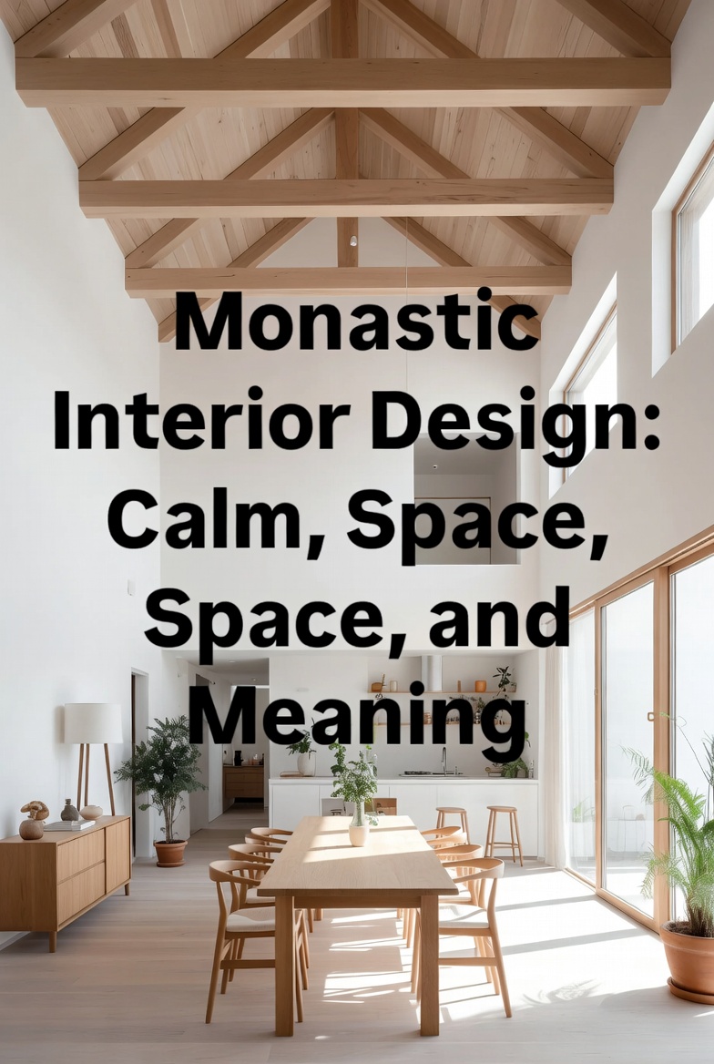 Monastic Interior Design: Calm, Space, and Meaning