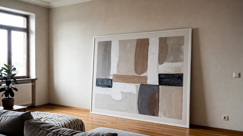 Lean Big Frames Against the Wall