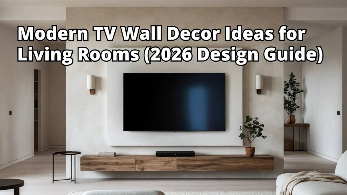 Modern TV Wall Decor Ideas for Living Rooms (2026 Design Guide)