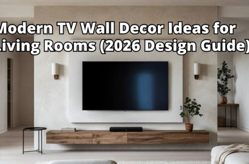 Modern TV Wall Decor Ideas for Living Rooms (2026 Design Guide)