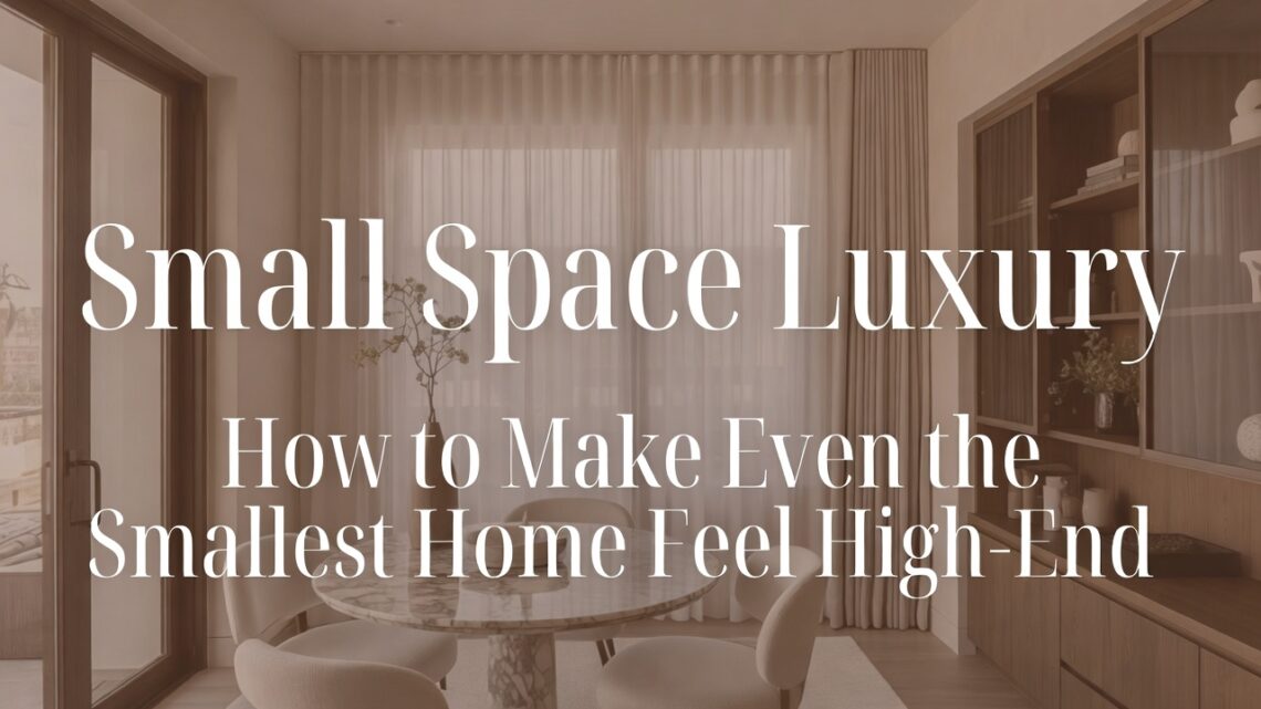 Small Space Luxury: How to Make Even the Smallest Home Feel High-End
