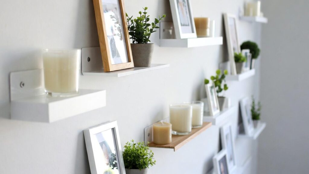 Stick-On Wall Shelves