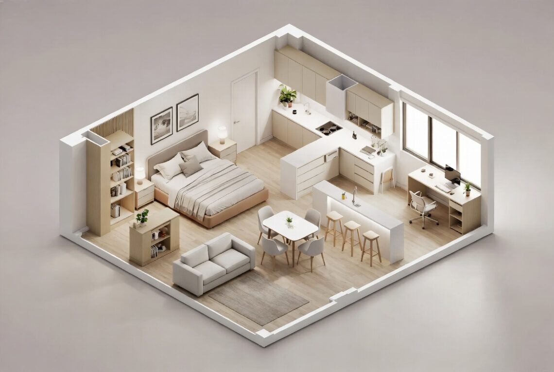 Studio Apartment Furniture Layout: Smart Design Ideas to Make a Small Studio Feel Bigger, Stylish, and Functional