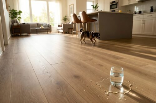 Vinyl click flooring is catching on fast. It’s got a lot going for it—looks like wood or stone, handles spills with ease, installs quickly