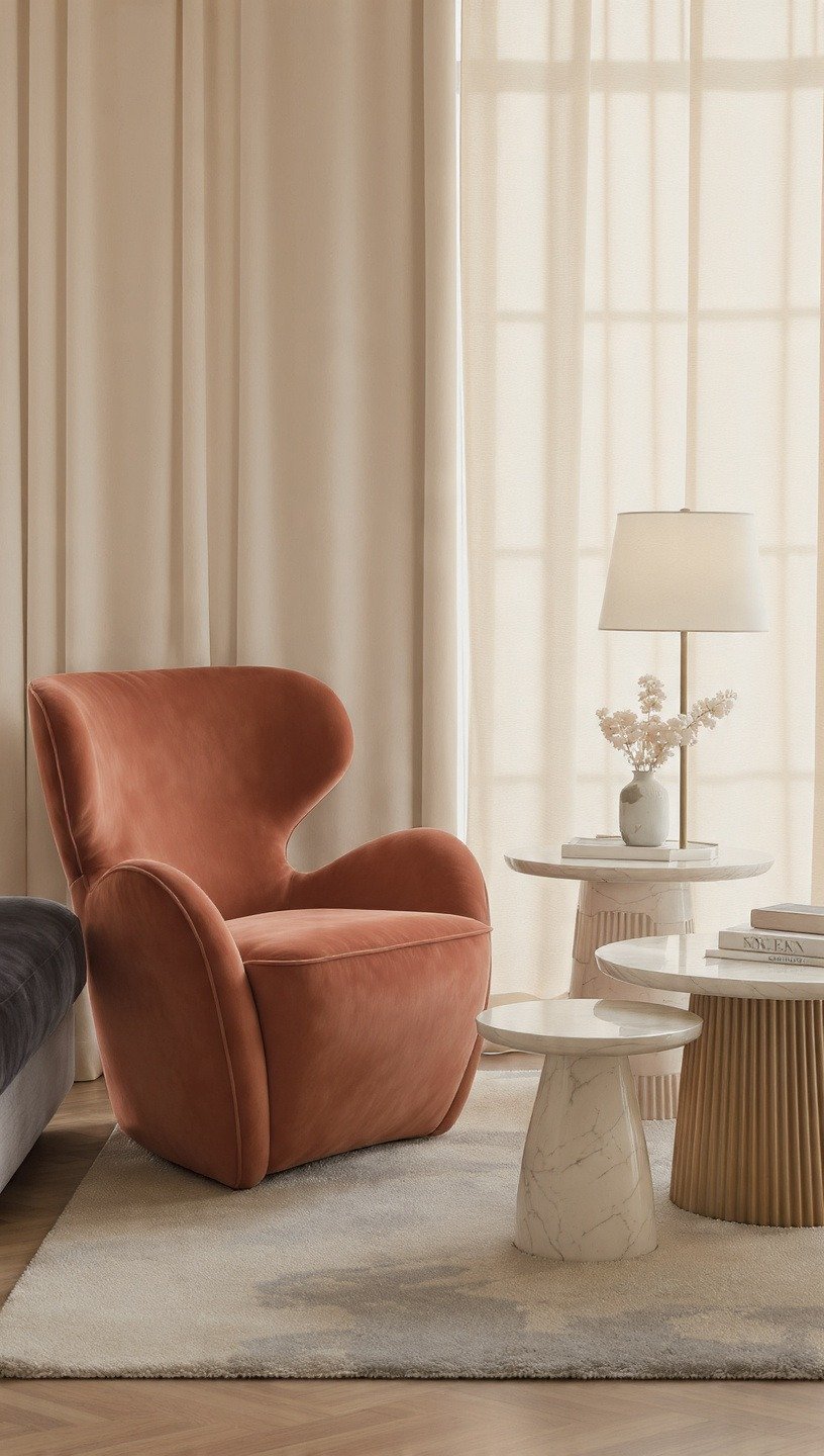 Interior design always seems to be on the move, right? Lately, though, curved furniture has stolen the show in living rooms. People are turning